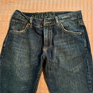 Arizona Jean Company Men's Dark Blue Straight Jeans